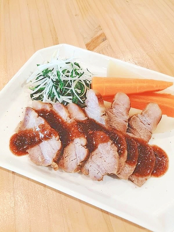 オーブンで焼く　はちみつ味噌のチャーシュー