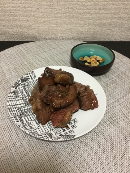 にんにくチップ一緒に食べると美味しいですね♡
もっと作れば良かったかな！