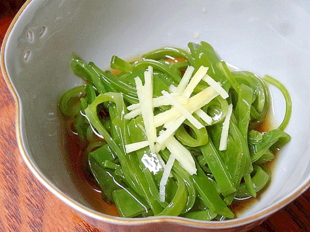 春料理☆　「生メカブの茹で方＆三杯酢」