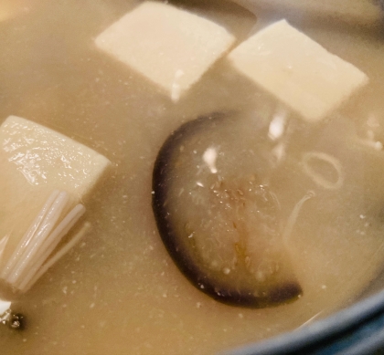 さつま芋と茄子の味噌汁