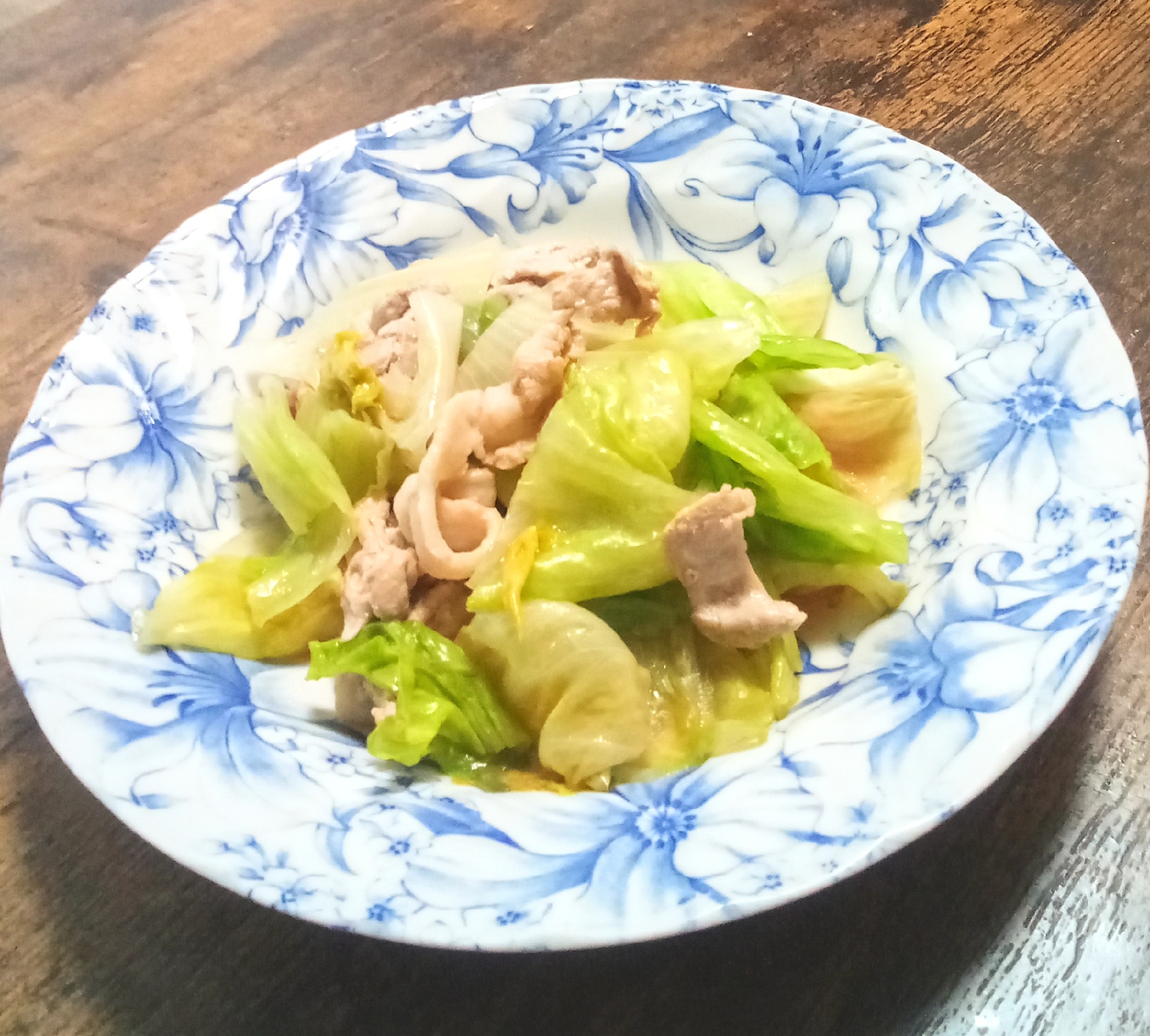 豚肉Deレタスポン酢炒め