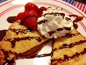 チョコ風味スタッフドフレンチトースト