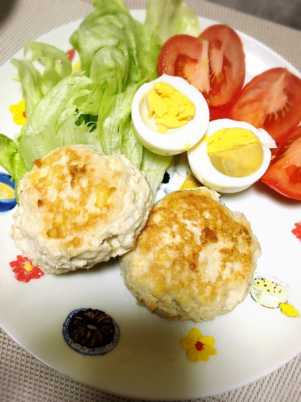 【ダイエット】豆腐&鶏ミンチハンバーグ