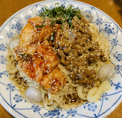 納豆キムチ素麺＋＋
