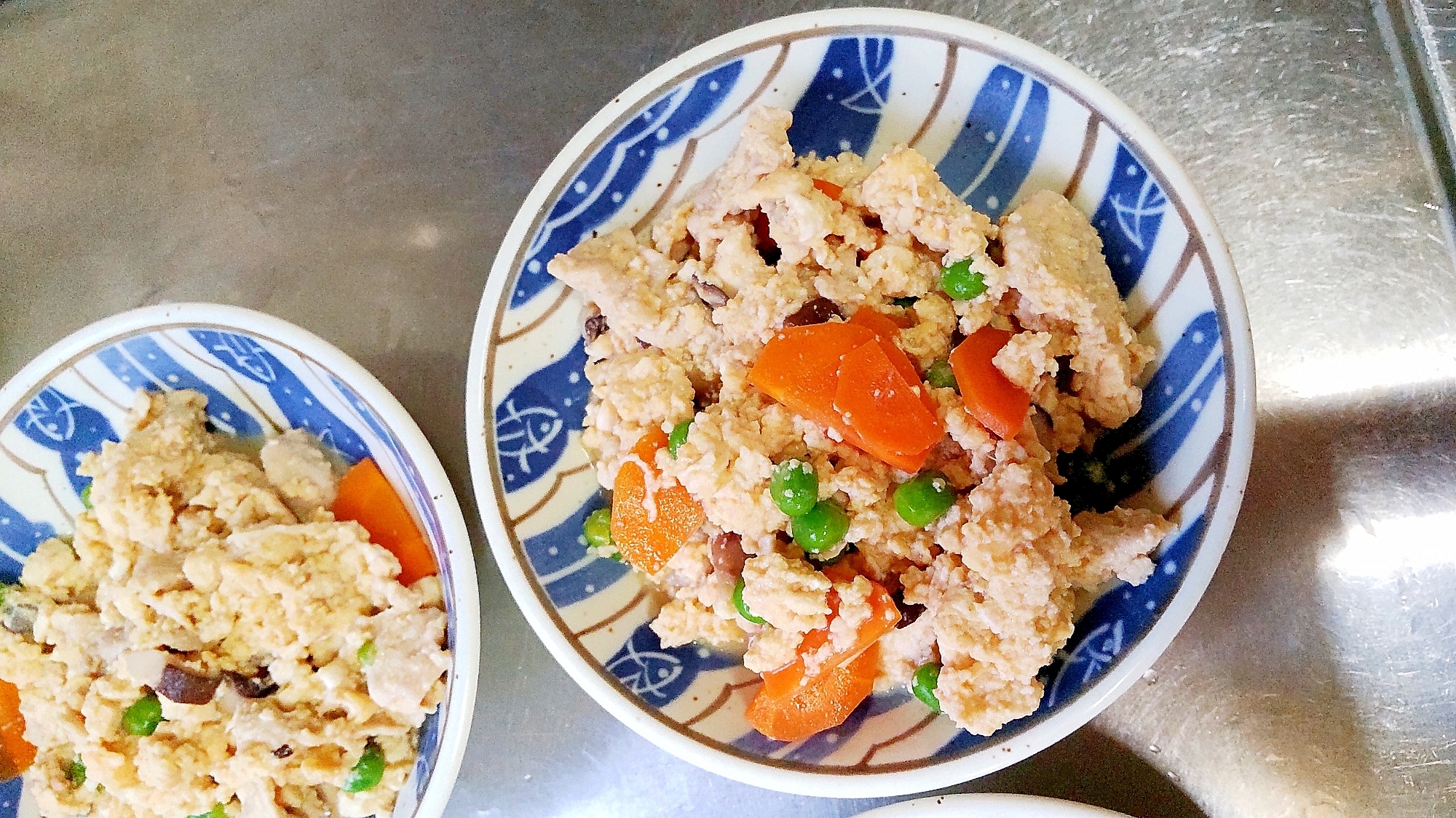 豆腐と豚肉の卵とじ