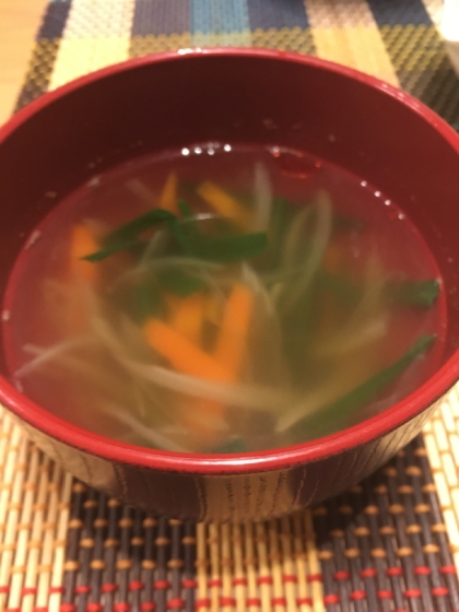 鶏ガラで☆簡単野菜スープ