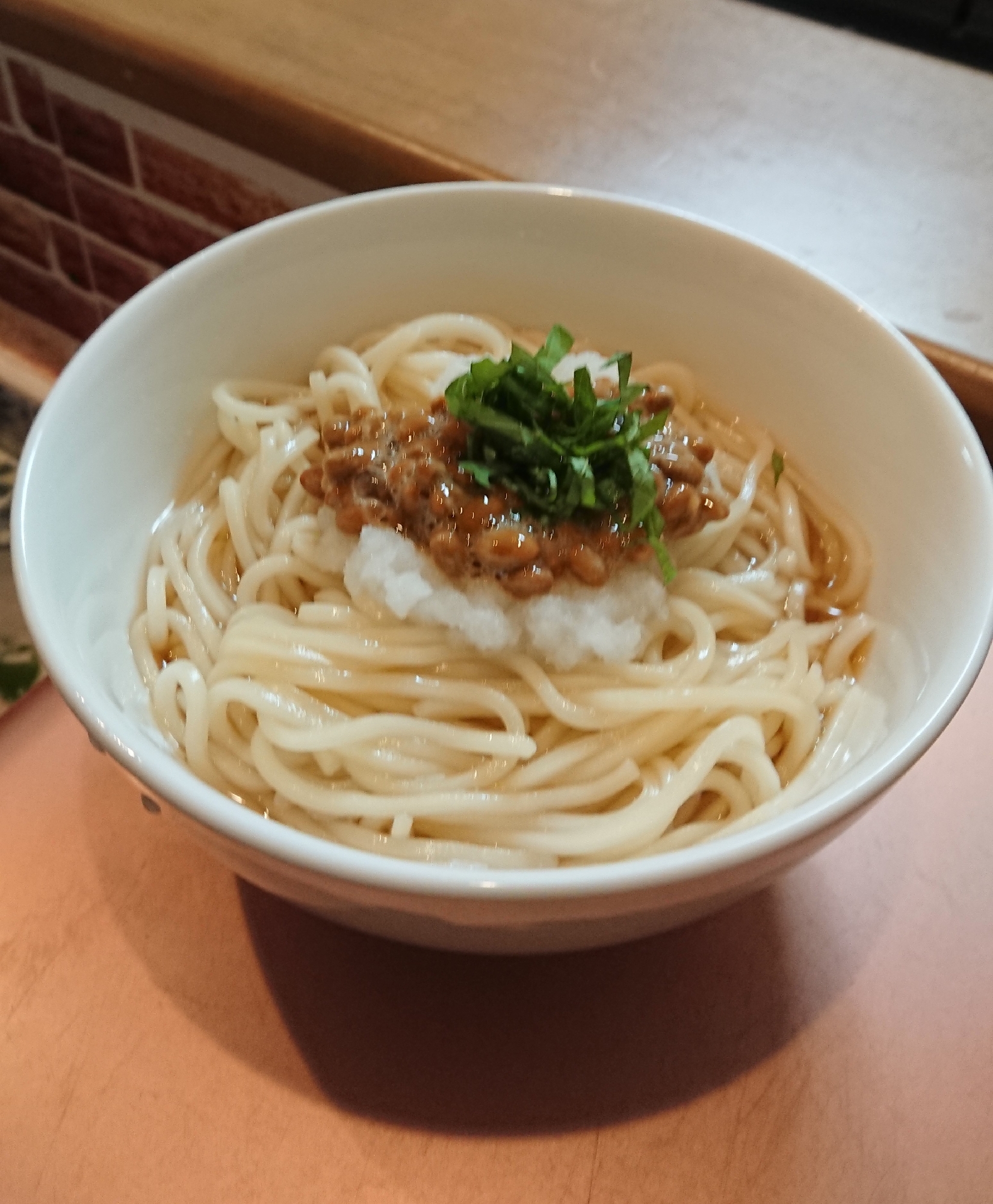 おろし納豆うどん♡