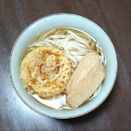 かき揚げ・ゆで卵De天ぷらうどん