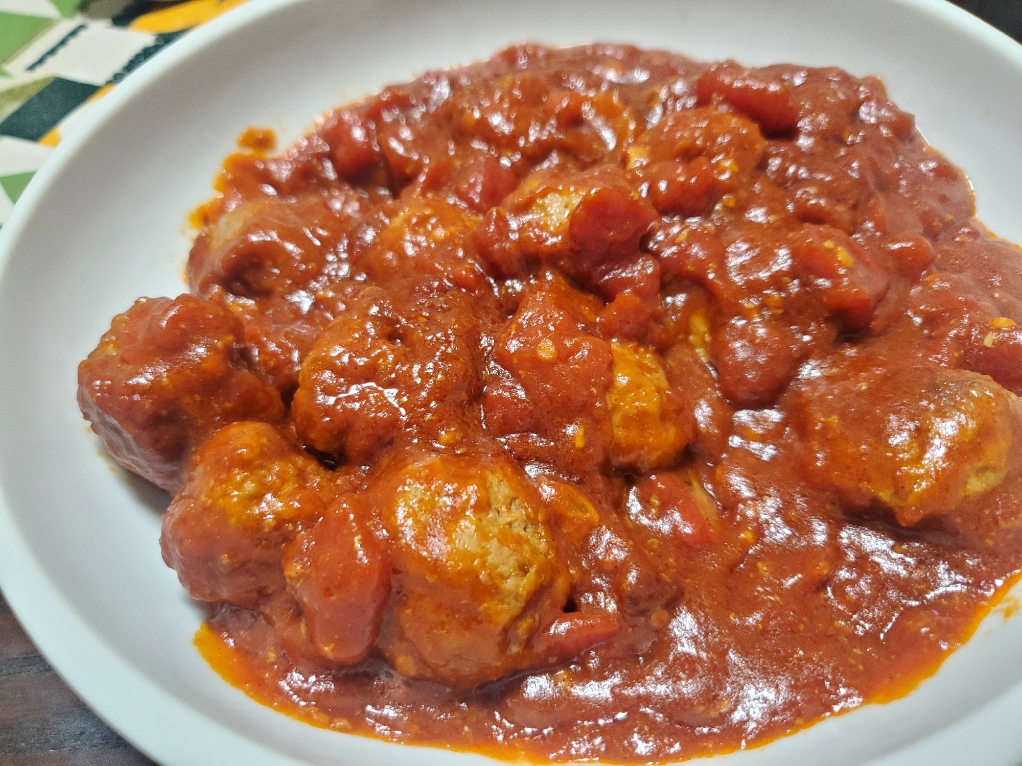 ミートボールのトマトカレー煮込み