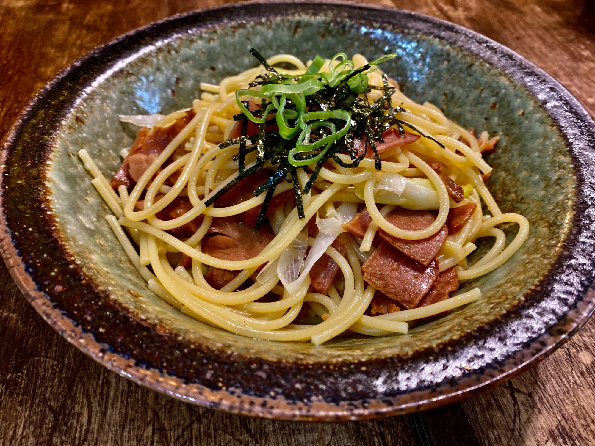 チャーシューと長ネギの【和風パスタ】♬