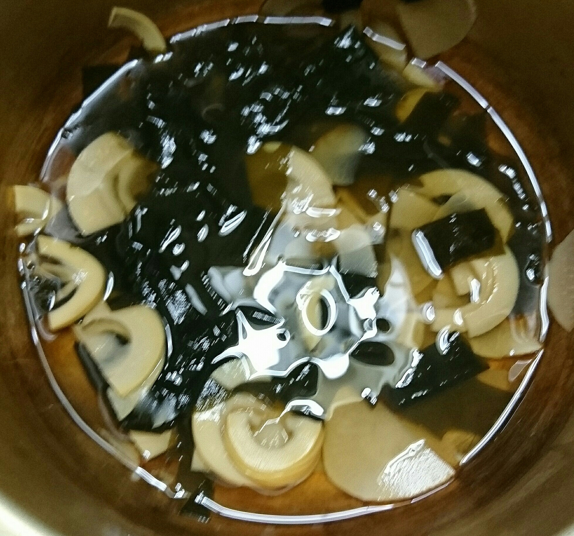 竹の子とワカメのスープ