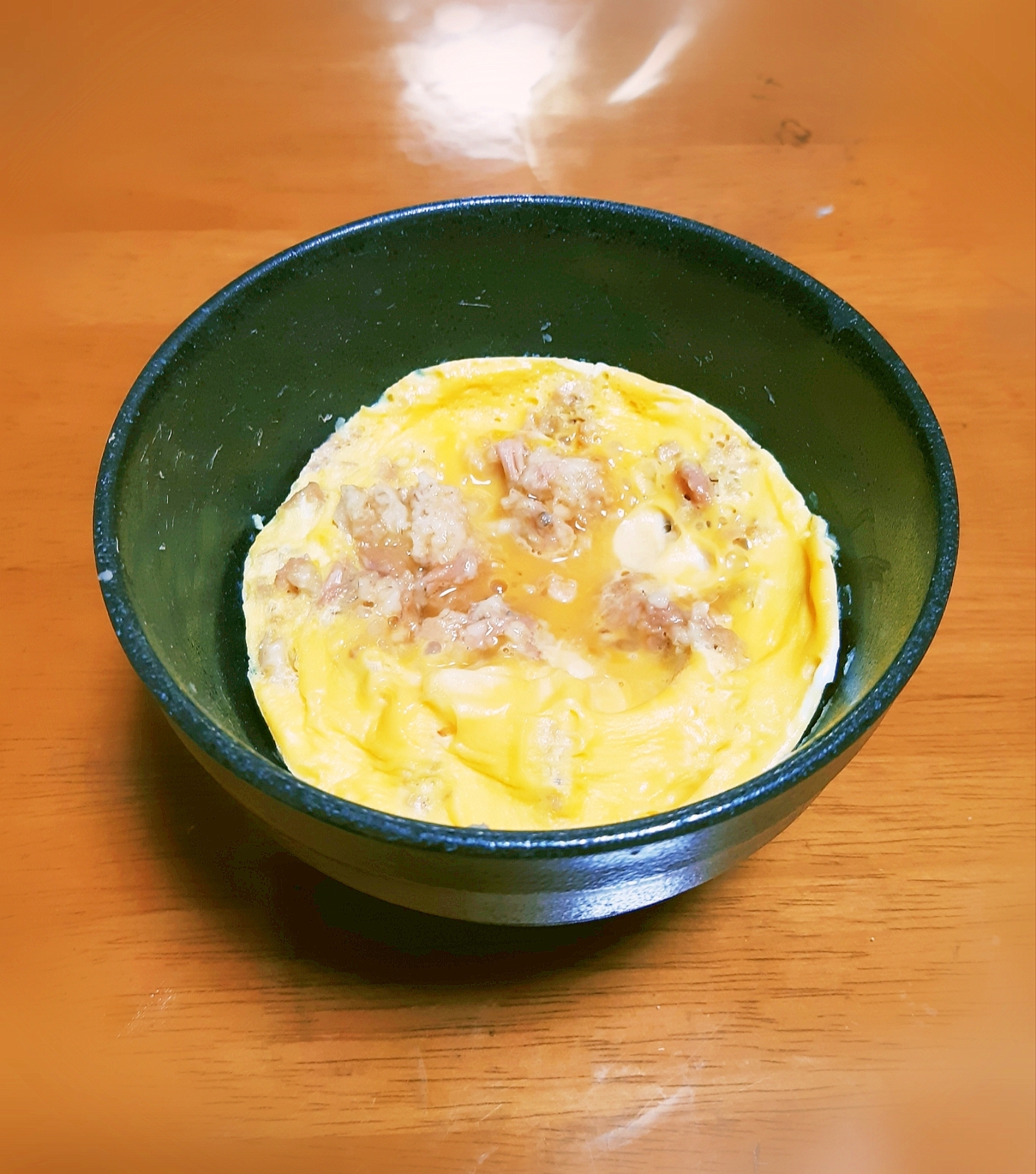 簡単◎レンジ◎オートミールのツナ玉子丼