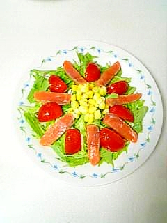 彩り鮮やか☆サーモンとトマトのサラダ☆