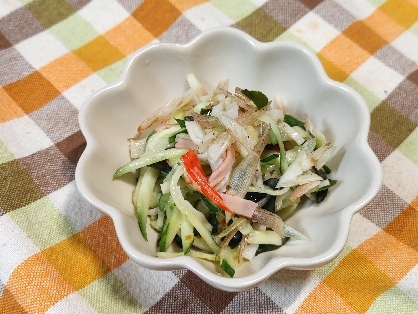 おとなの味ᕷ*わかめとカニカマのマヨぽん和えꕤ୭*