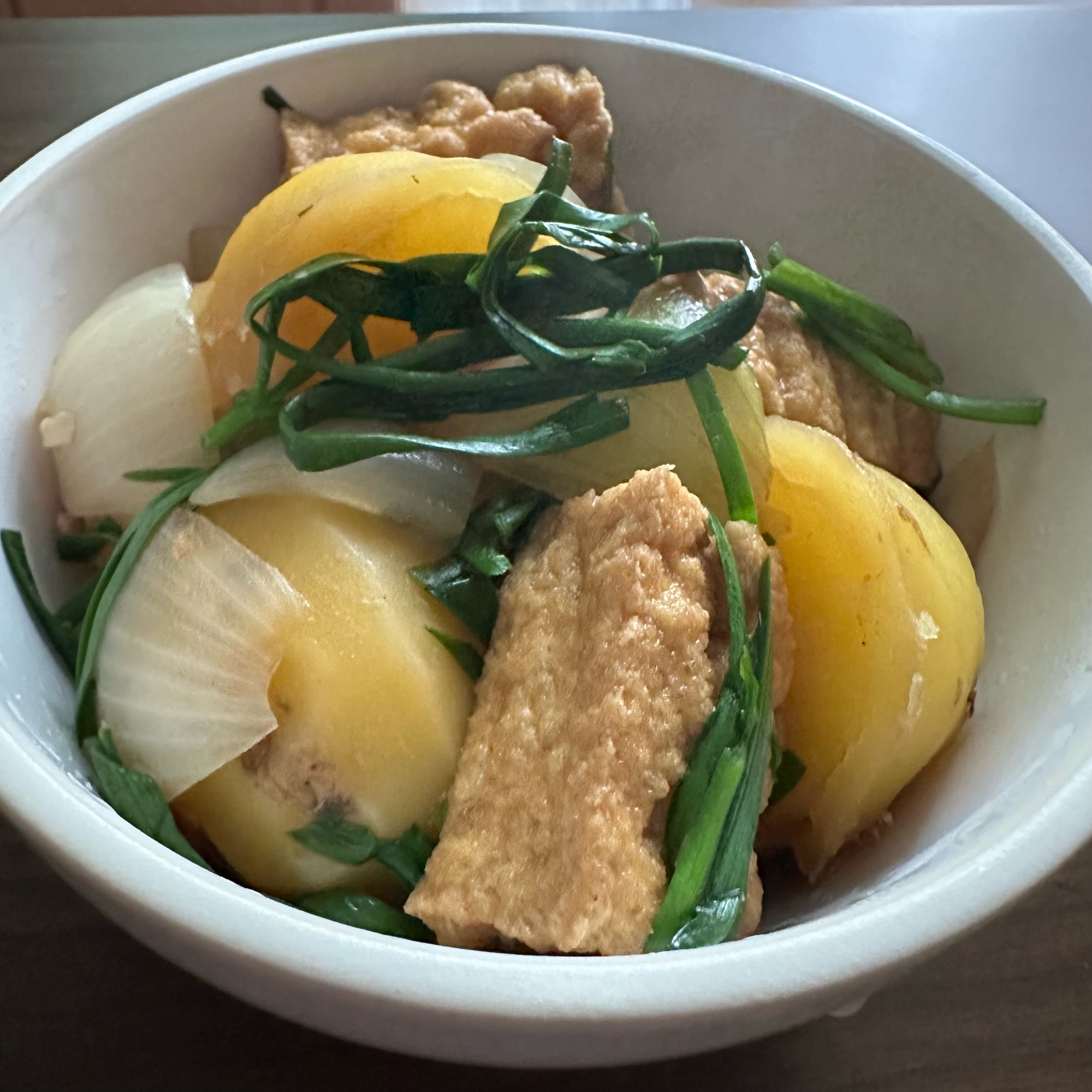 じゃがいもと厚揚げの中華炒め.*・'☆