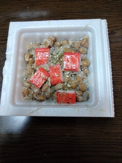 カニカマごま青のり納豆