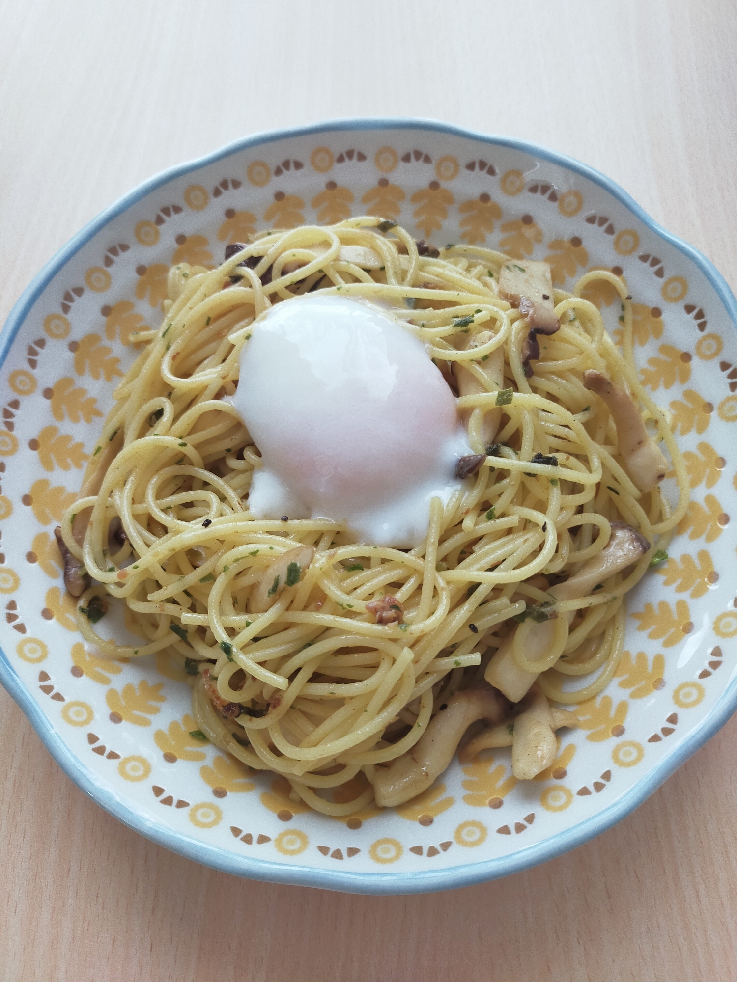 あえるパスタソースで♪バター風味の和風カルボナーラ