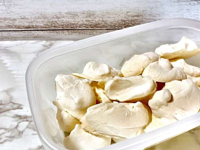 糖質制限!冷凍生クリーム