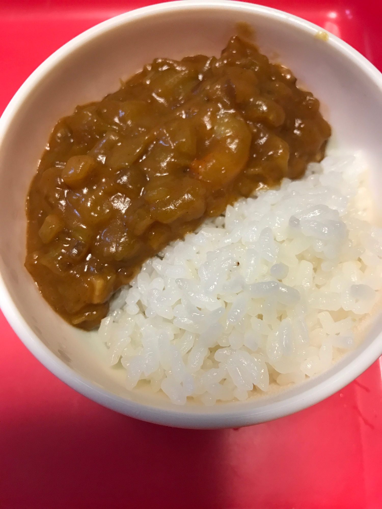 お子様に☆エビ入り刻み野菜のカレーライス