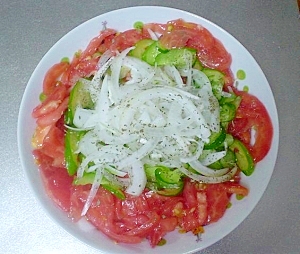 イタリアンカラーのサラダ