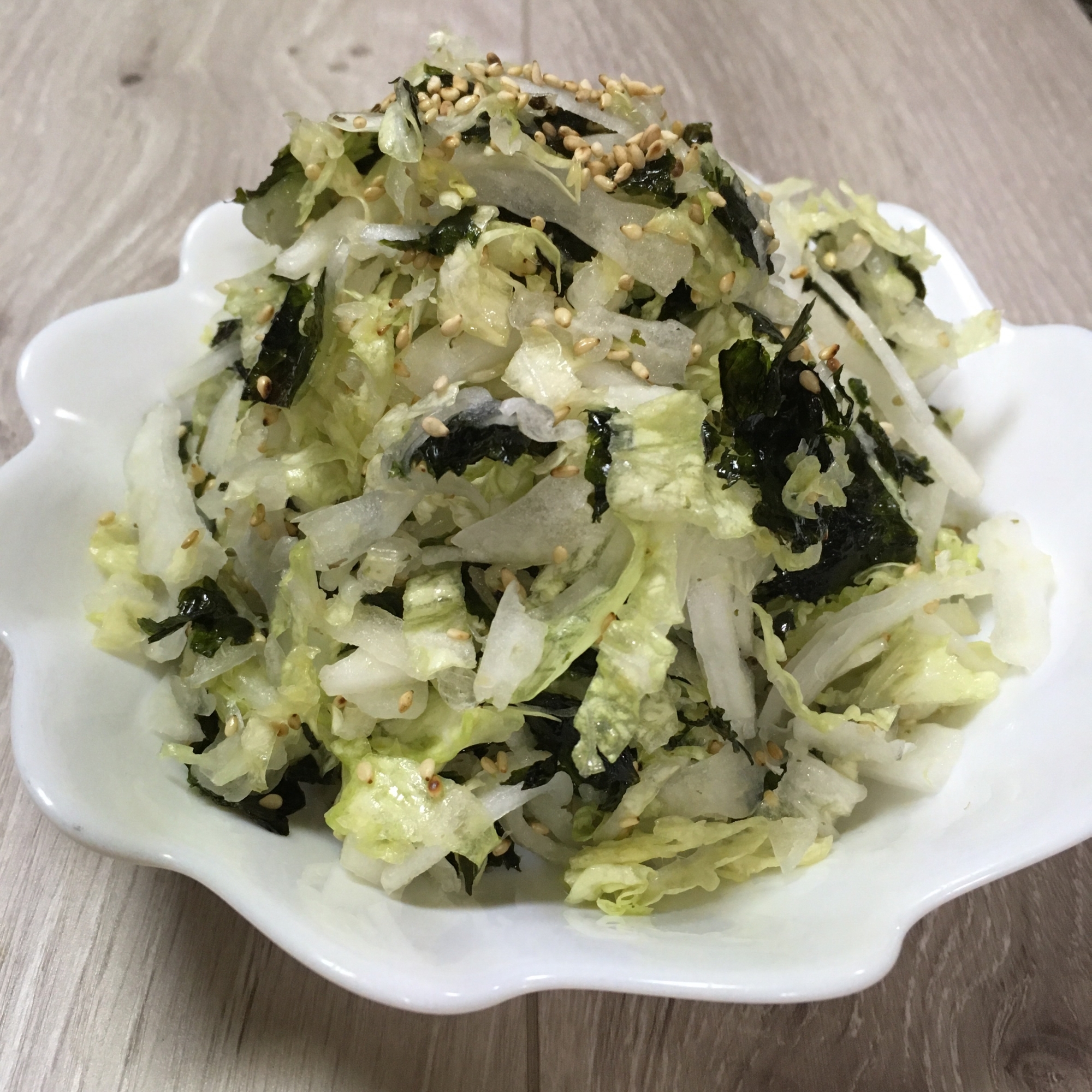 白菜と韓国海苔のサラダ♪