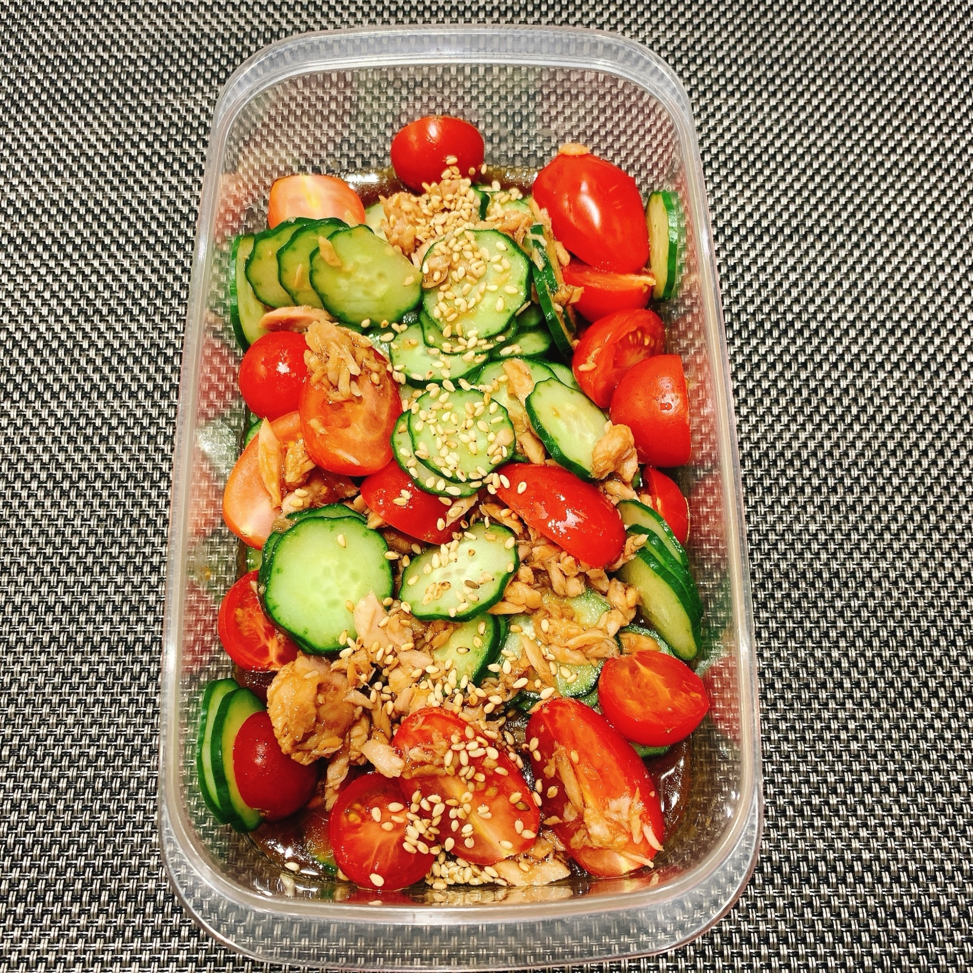 つくおき ツナときゅうりとトマトの中華あえ レシピ 作り方 By Ayaa 楽天レシピ