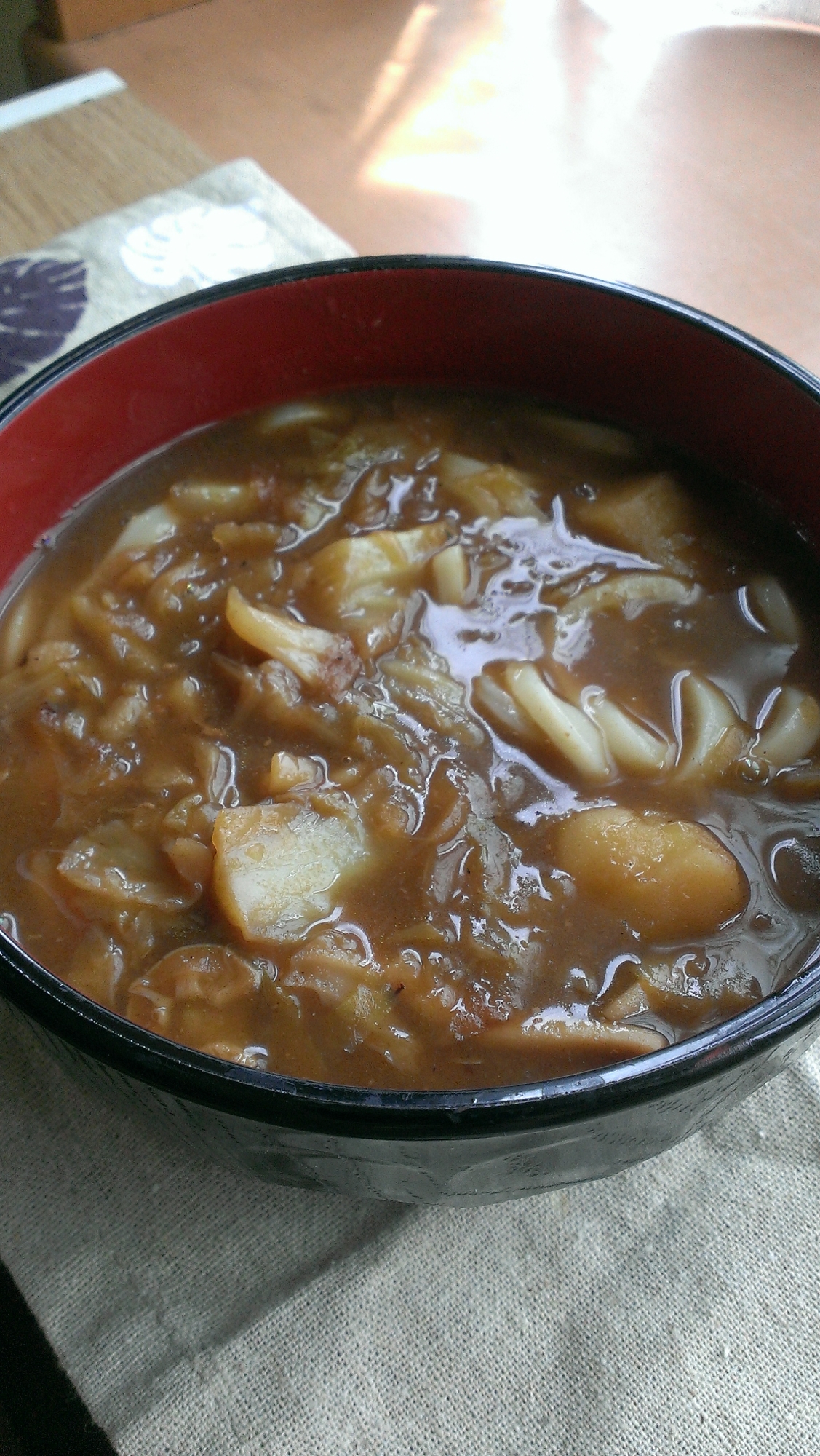 簡単！残ったカレーでカレーうどん♪