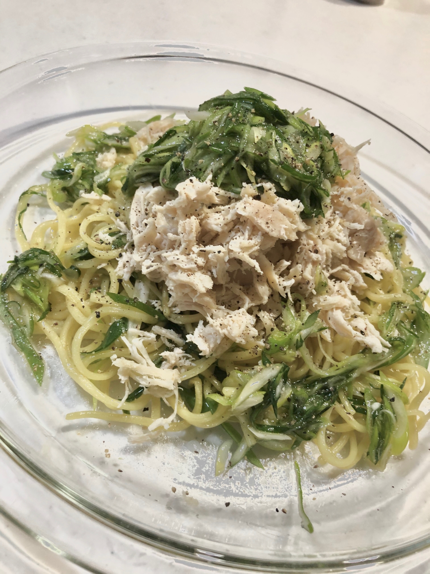 蒸し鶏焼きそば☆