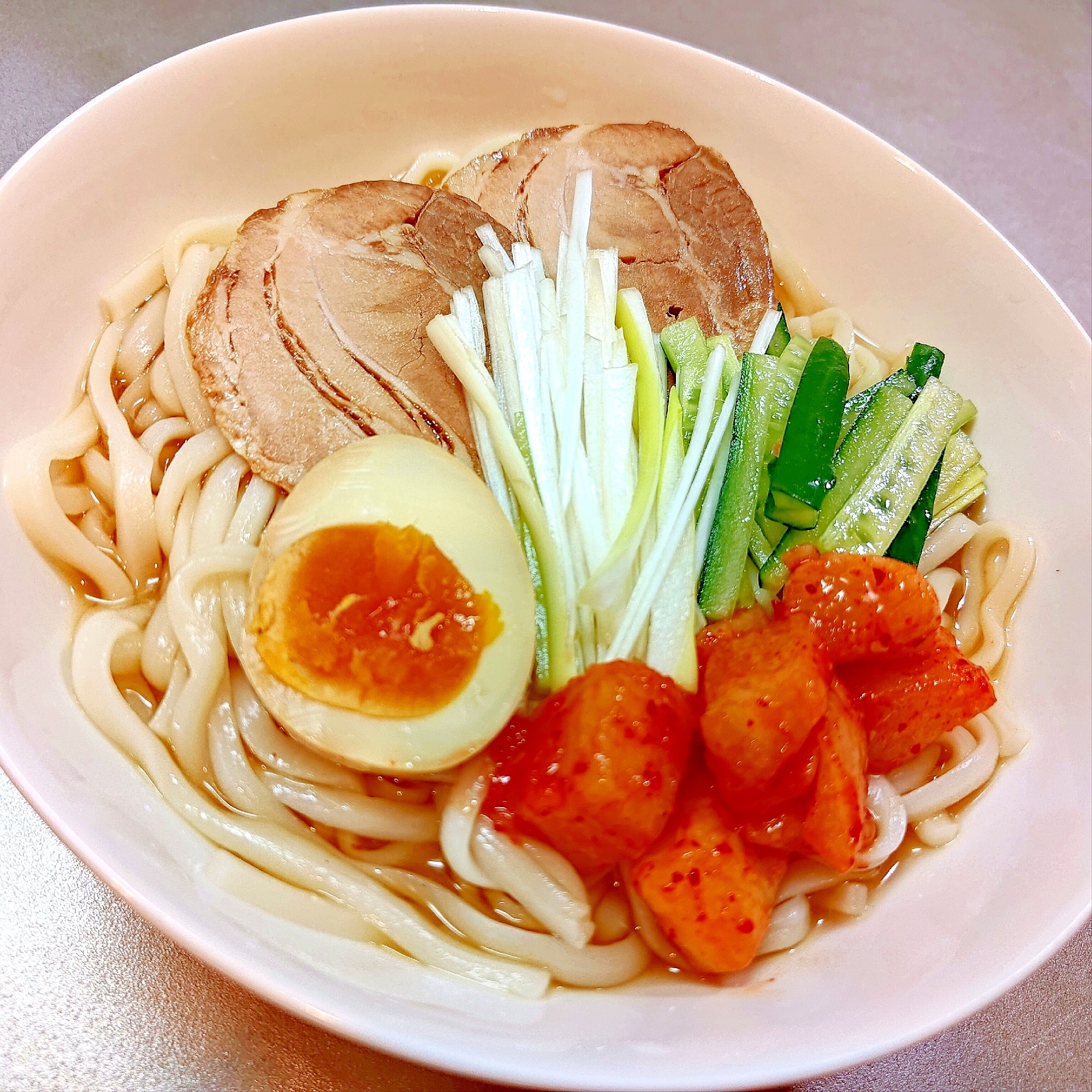 さっぱりスープの盛岡冷麺風／夏バテ防止に