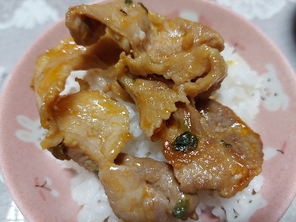 簡単甘辛豚丼