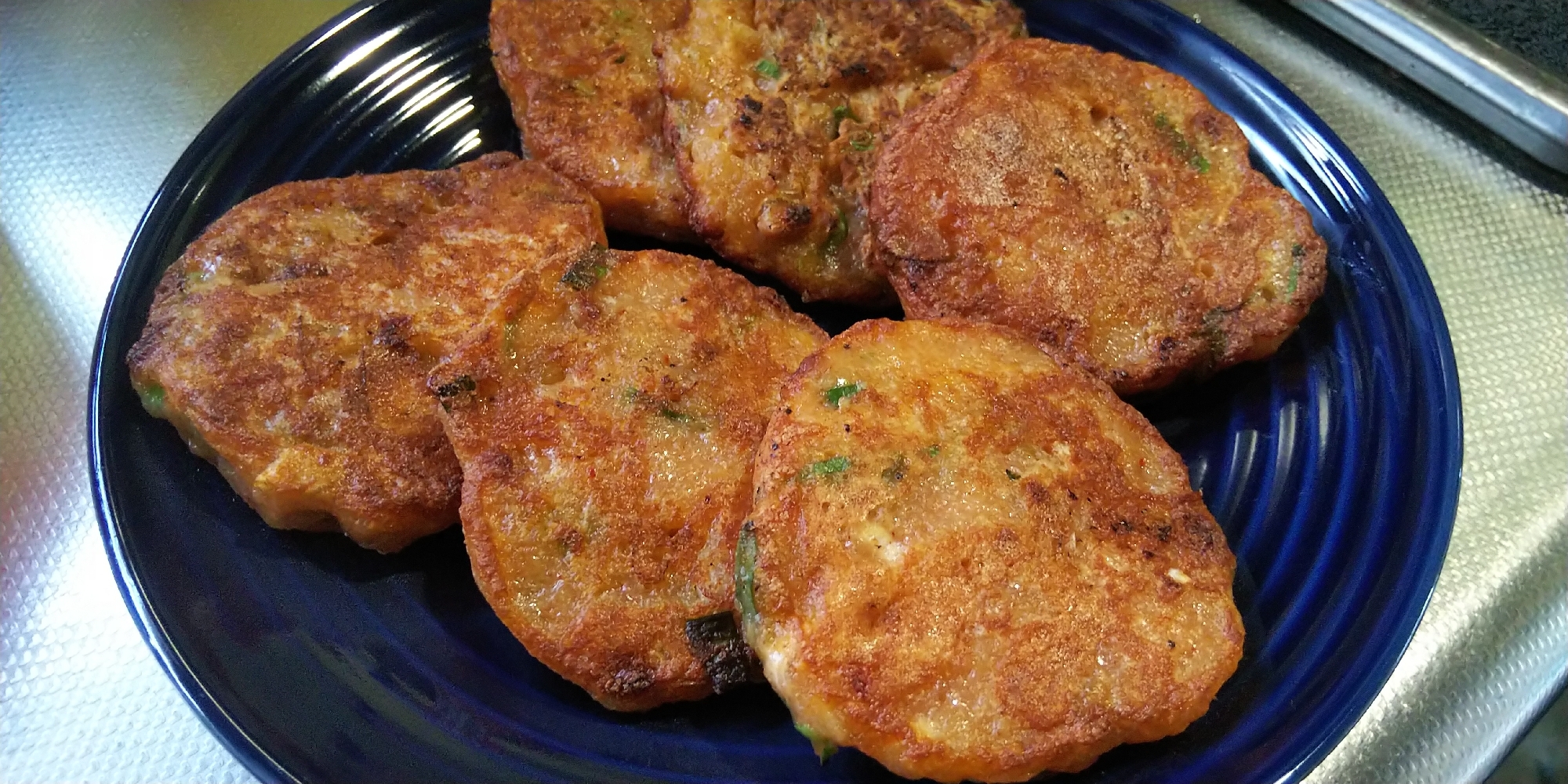 じゃがいもの納豆キムチチヂミ