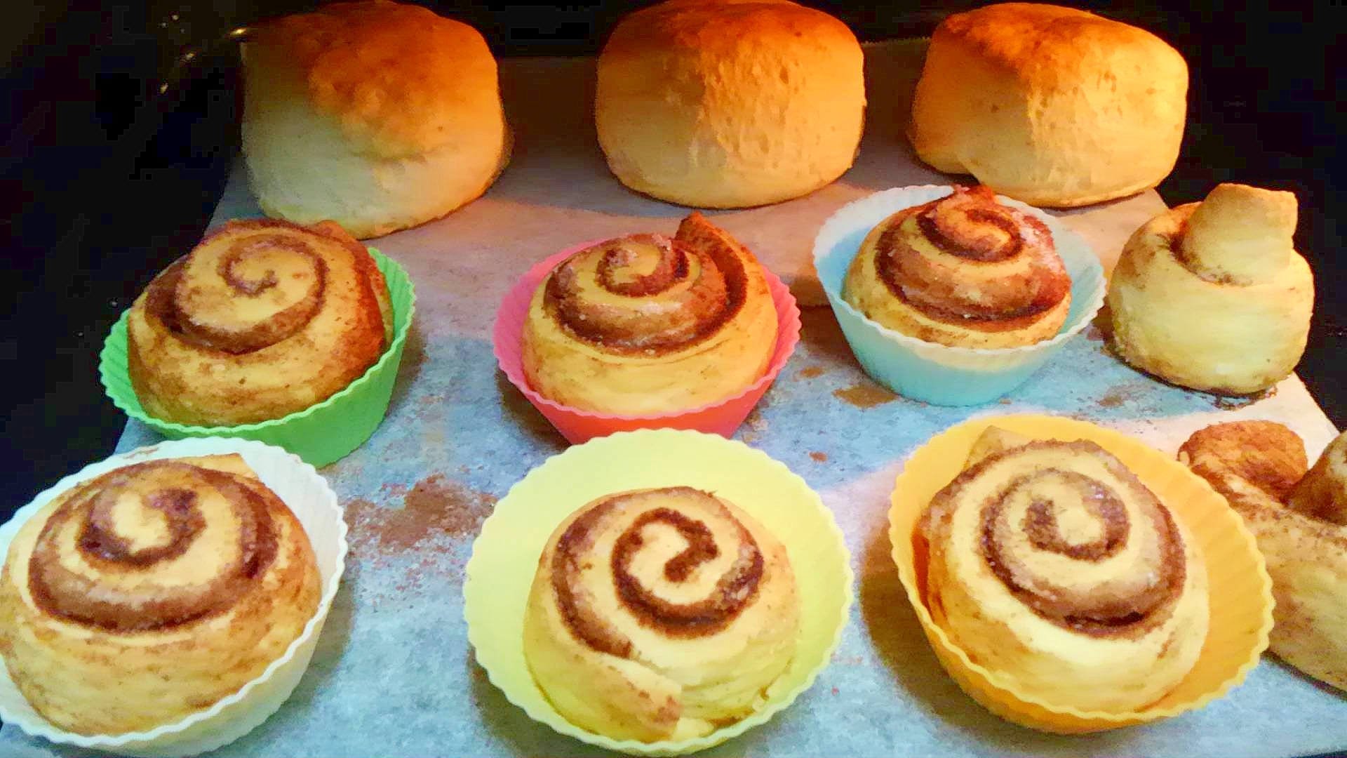 ホットケーキミックスでシナモンロール♪