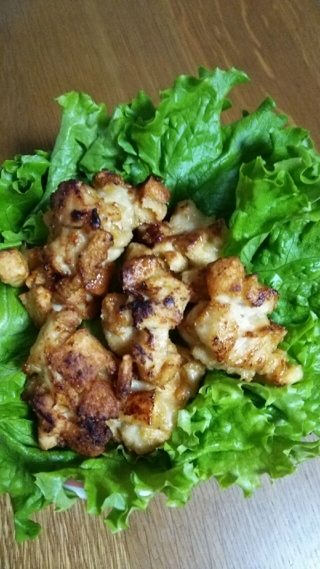 鶏胸肉と京揚げのから揚げ（焼肉のたれ味）