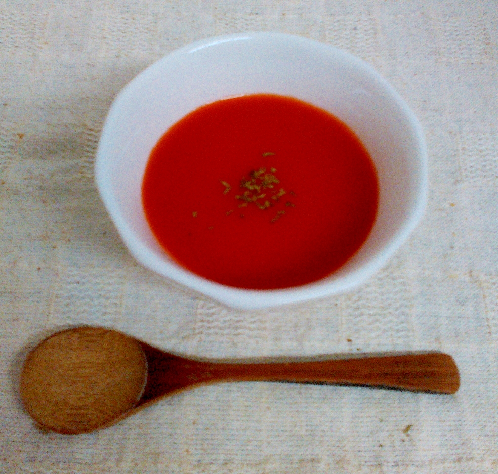 レンジで☆野菜ジュースが美味しいスープ