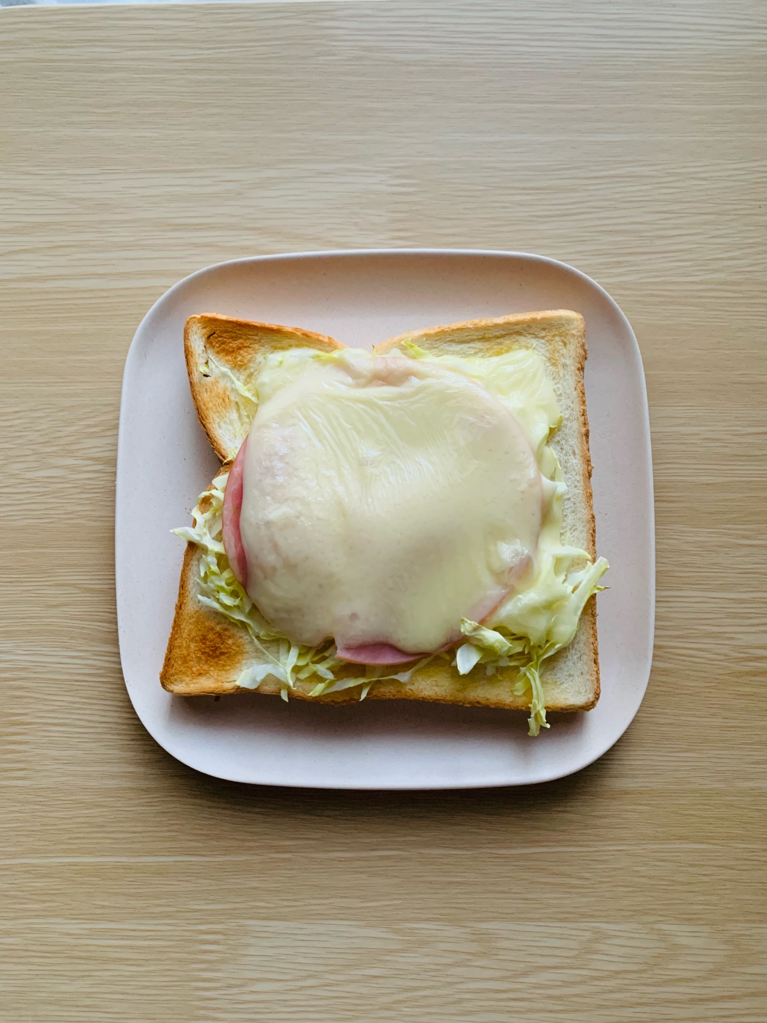 トースト♡ハム・キャベツ・スライスチーズ