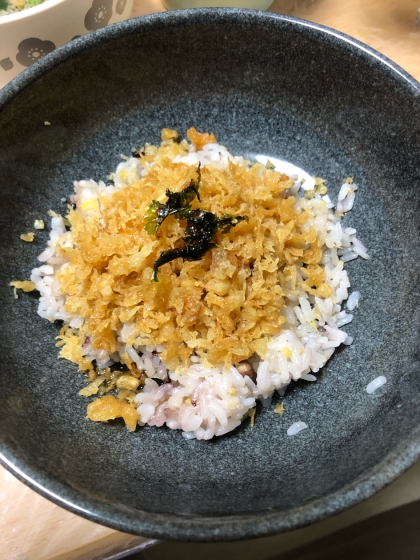 節約天丼●あまから揚げ玉/天かす丼