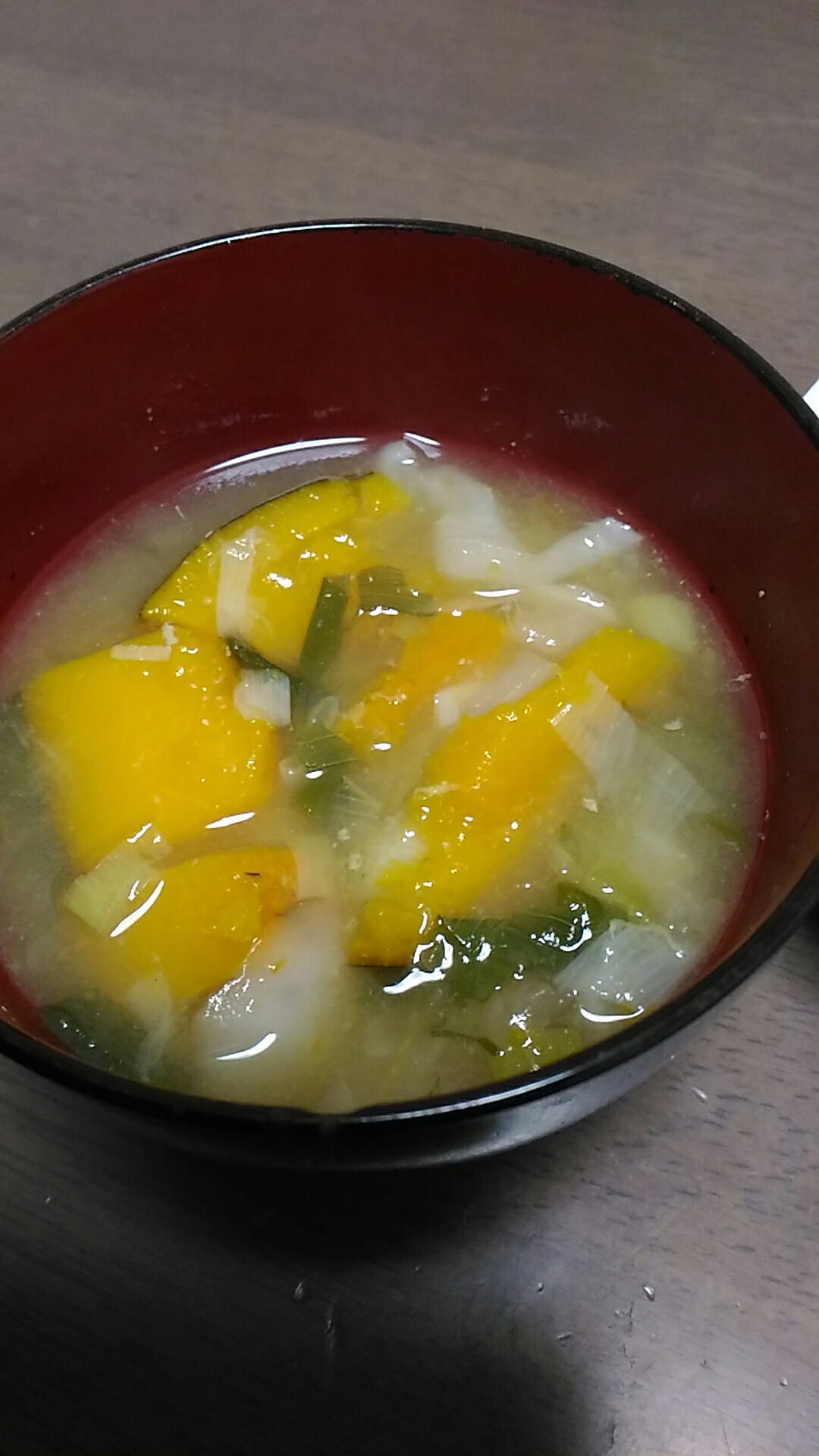 かぶとかぼちゃの味噌汁