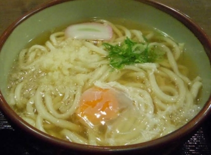 熱々♡たぬき鍋焼きうどん