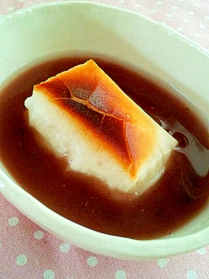 レンジとトースターで作る♪簡単おしるこ