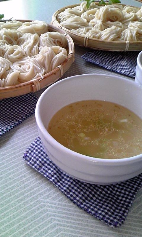 塩つけダレdeお素麺♪