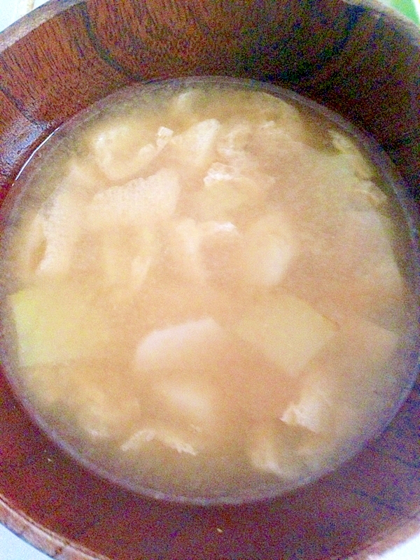 Wで！里芋とジャガイモの味噌汁☆