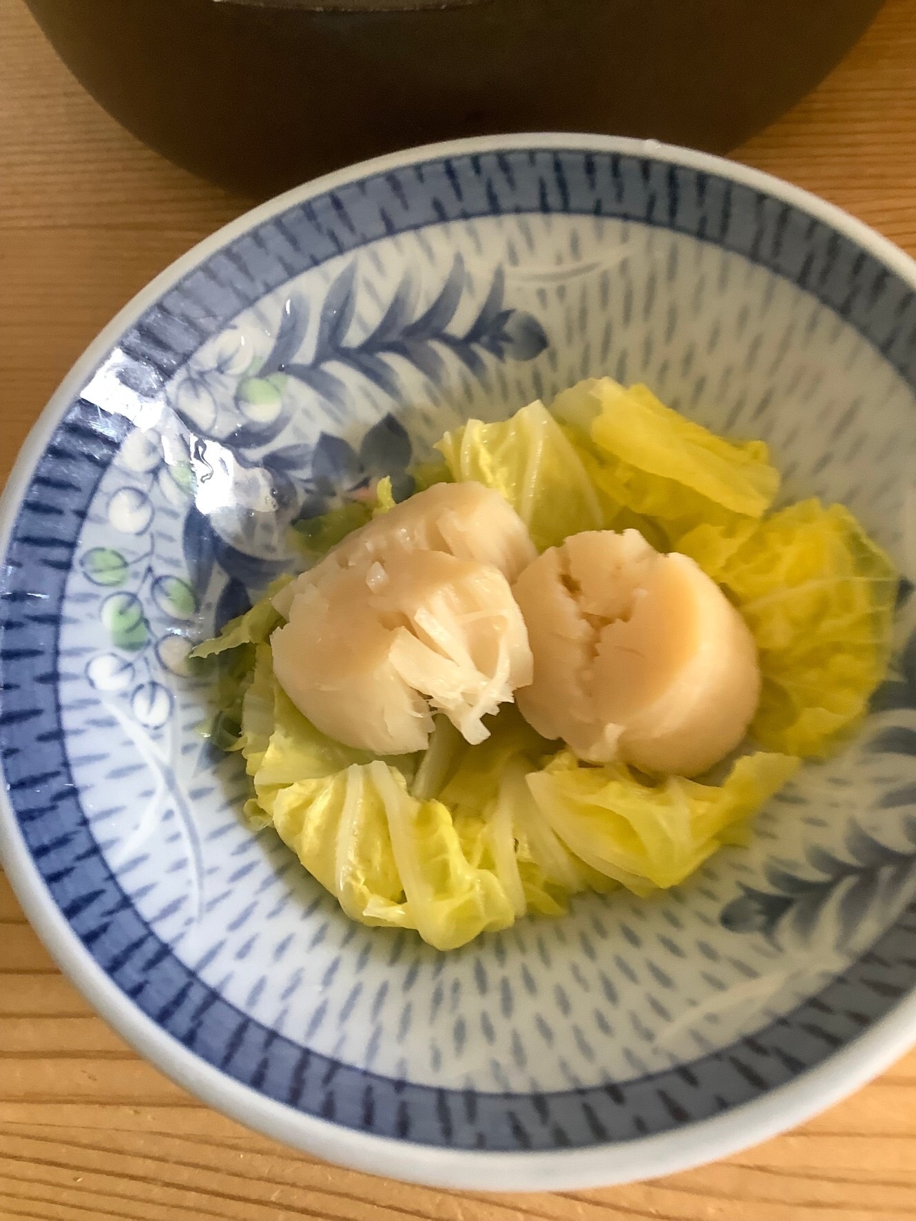 白菜とホタテ貝柱の塩麹煮♪