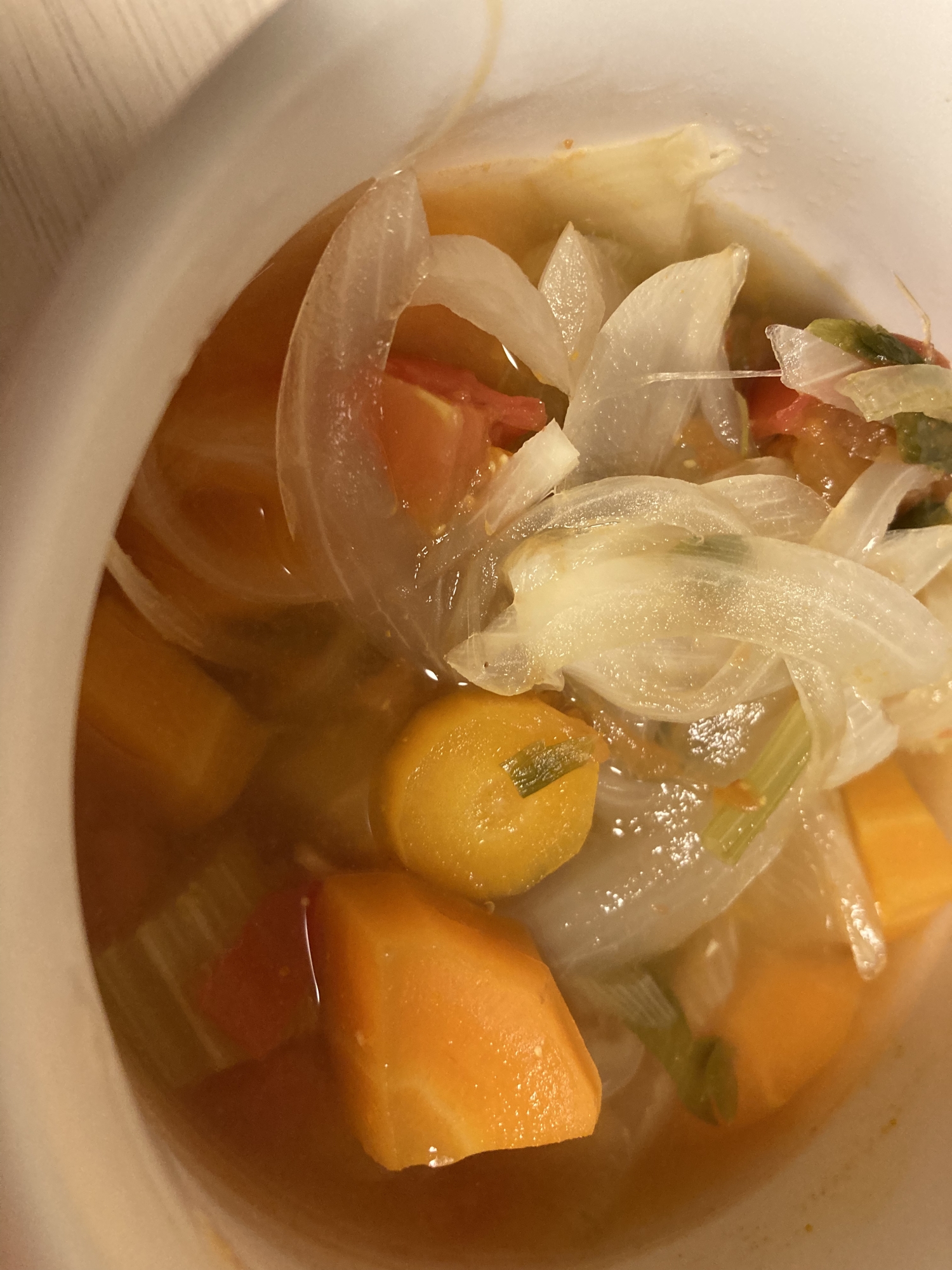 セロリと玉ねぎとトマトスープ レシピ 作り方 By コラさん 楽天レシピ