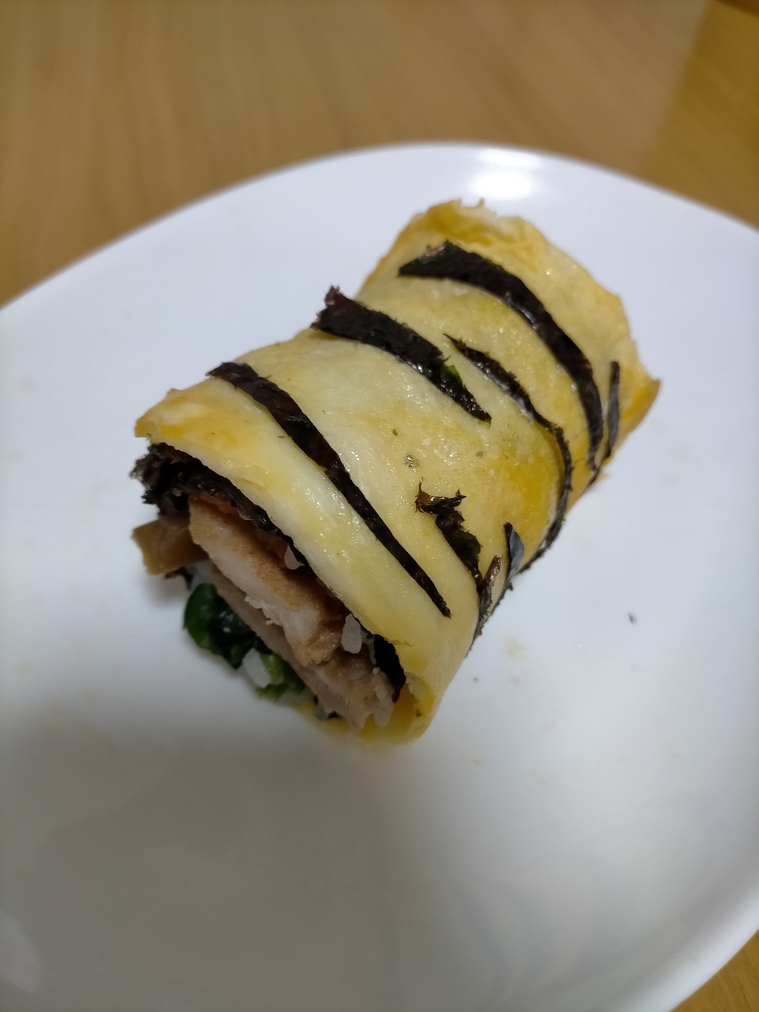 お弁当にも♪虎柄恵方巻きฅ^•ω•^ฅ