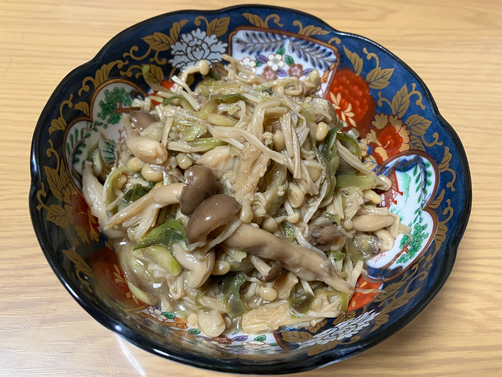 しめじとえのきと茗荷のバターめんつゆ炒め♡