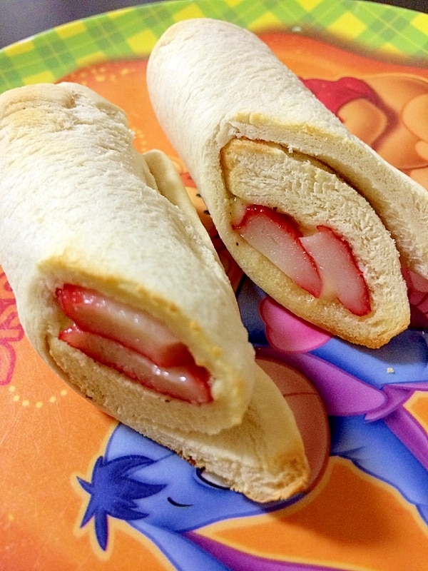 カニカマ マヨチーズのホットロールサンド レシピ・作り方 by