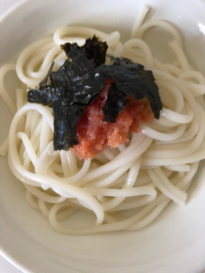 簡単ぶっかけ明太子うどん