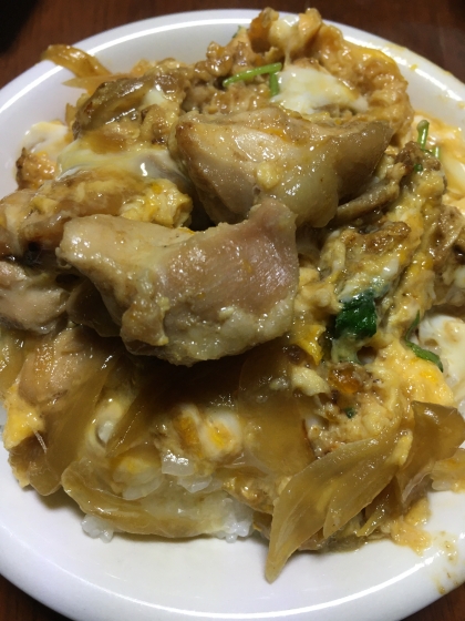 麺つゆで手軽に親子丼