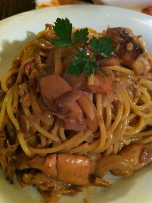 濃厚！イカのワタパスタ