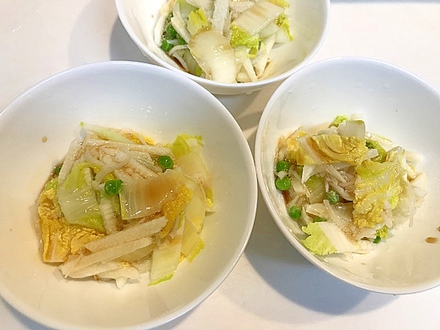白菜と長芋の☆ツルツルポン酢サラダ